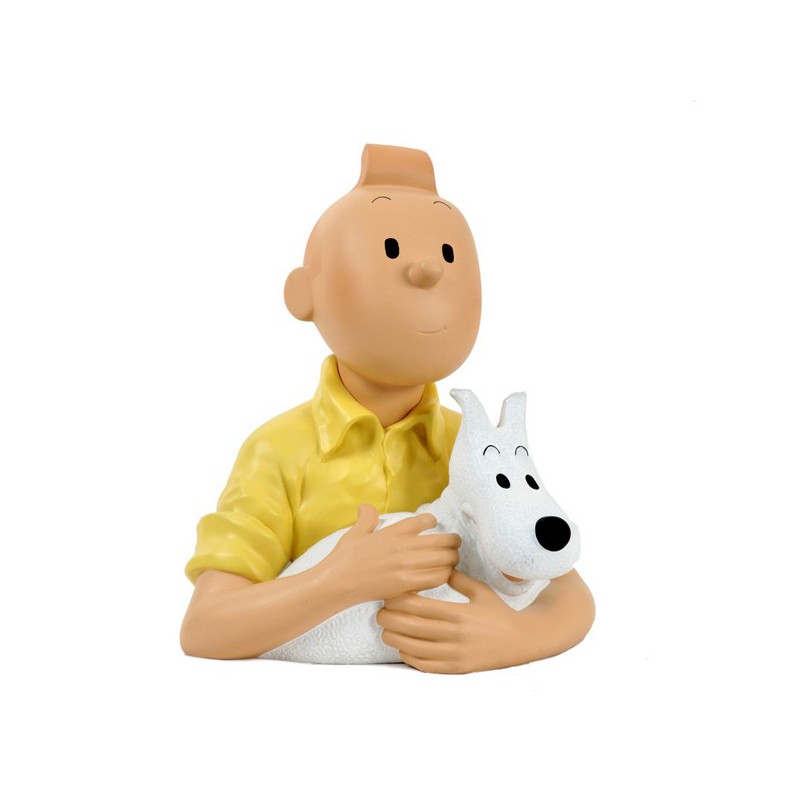 Leblon Moulinsart Tintin - Gand buste Tintin et Milou