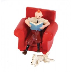 Pixi Moulinsart Tintin - 2ème série - Tintin dans le fauteuil avec Milou