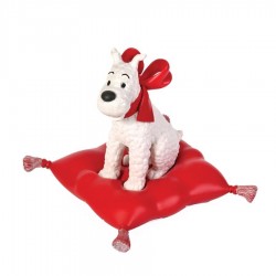 Figurine Moulinsart Tintin - Milou coussin rouge