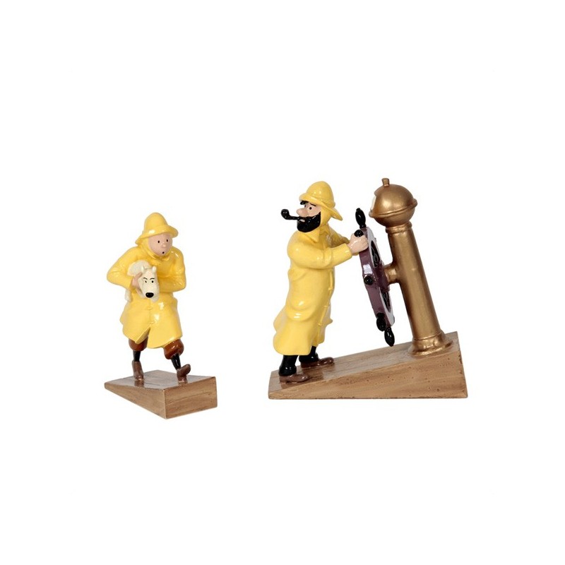Pixi Moulinsart Tintin - Tintin ciré et Haddock barre