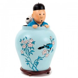 Pixi Moulinsart Tintin - Grande Potiche Lotus Bleu Regout