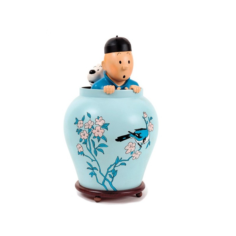 Pixi Moulinsart Tintin - Grande Potiche Lotus Bleu Regout