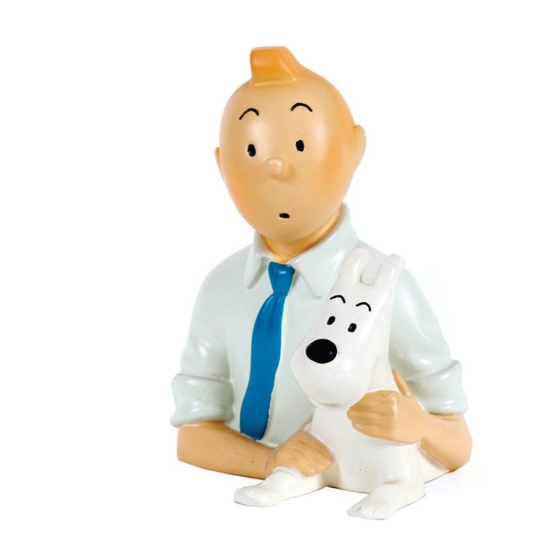 Pixi Moulinsart Tintin - Petit buste Tintin chemise bleue Regout