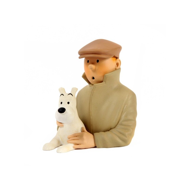 Pixi Moulinsart Tintin - Petit buste Tintin casquette Regout