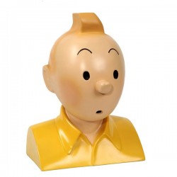 Pixi Moulinsart Tintin - Buste Tintin polychrome chemise jaune Regout