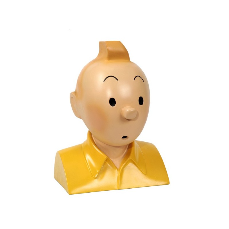 Pixi Moulinsart Tintin - Buste Tintin polychrome chemise jaune Regout