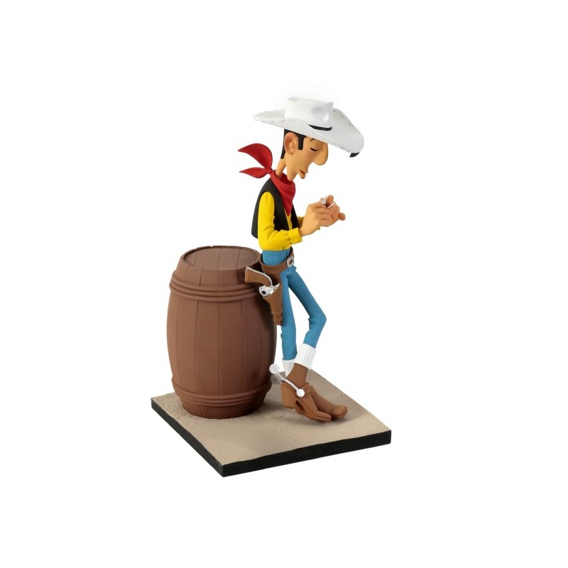 Fariboles Morris Lucky Luke - Lucky Luke sur le tonneau