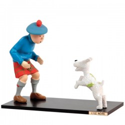 Leblon Moulinsart Tintin - Tintin et Milou Ile Noire (15cm)