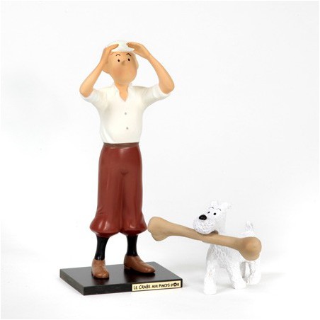 LEBLON DELIENNE-COFFRET VIDE pour statuette Tintin, crabe aux pinces d or-1995 EUR 110,00