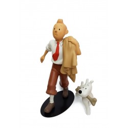 Leblon Moulinsart Tintin - Tintin globe trotter 32 cm (Nostalgie)