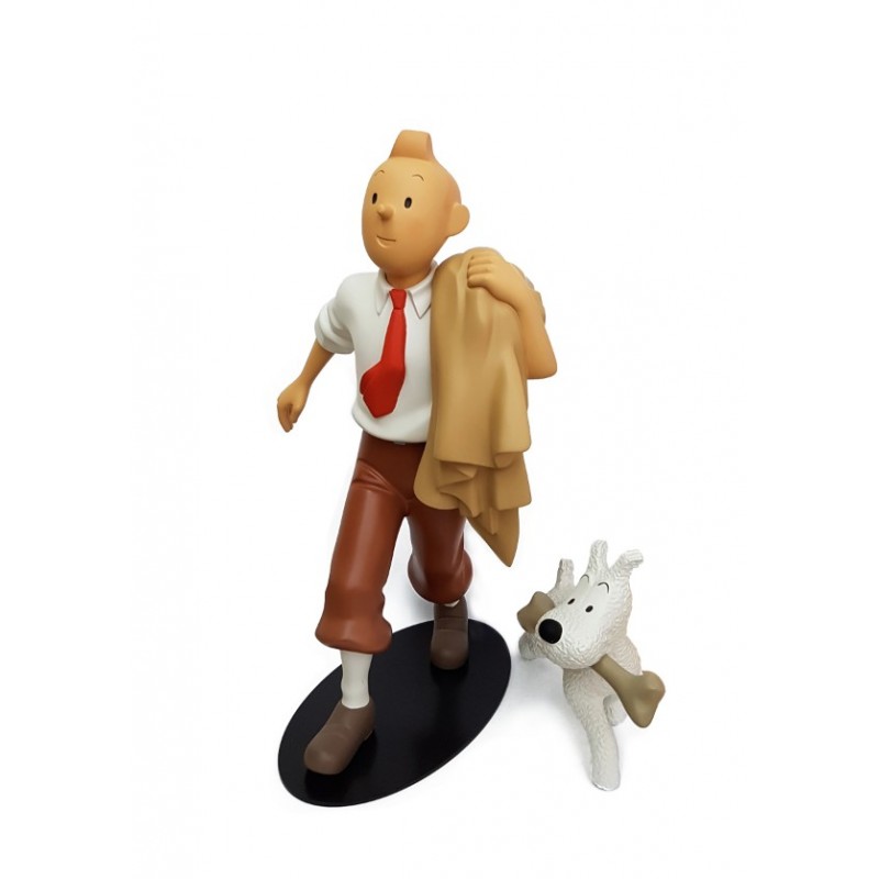 Leblon Moulinsart Tintin - Tintin globe trotter 32 cm (Nostalgie)