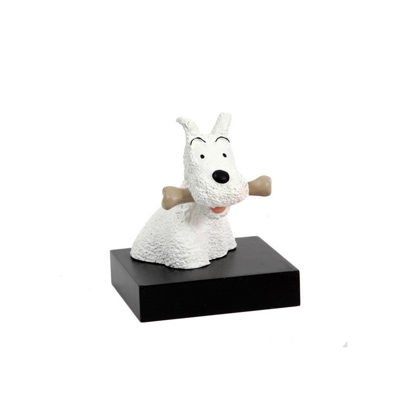 Leblon Moulinsart Tintin - Buste sur socle Milou os