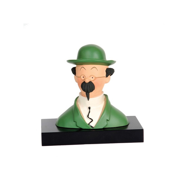 Leblon Moulinsart Tintin - Buste sur socle Tournesol chapeau