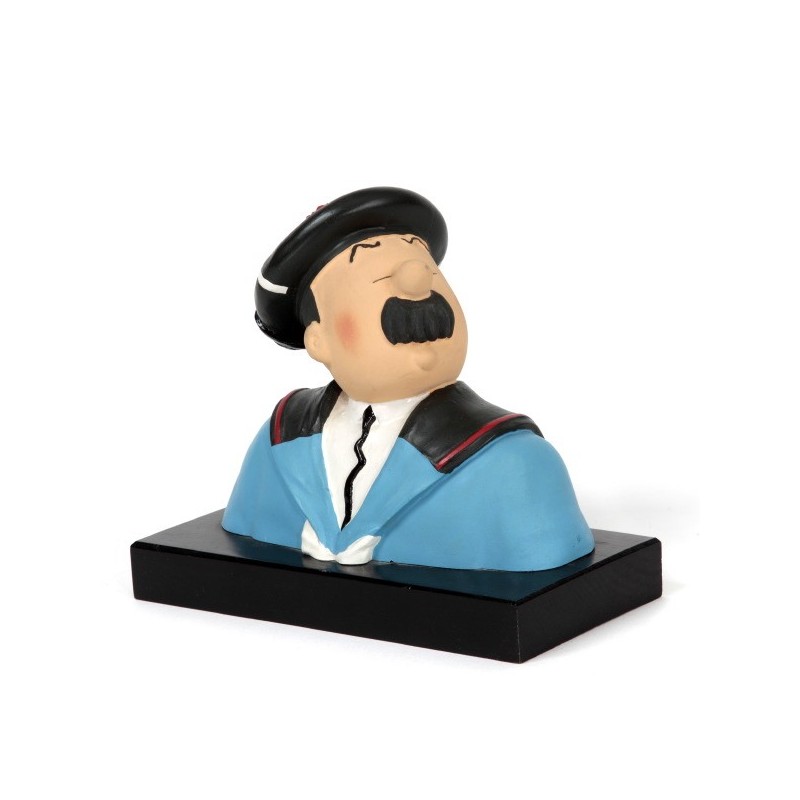 Leblon Moulinsart Tintin - Buste sur socle Dupond marin