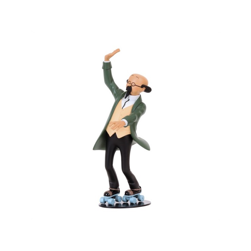 figurine collection officielle tintin,moulinsart n°57 - Tournesol en patins