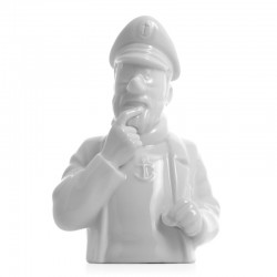 Figurine Moulinsart Tintin - Buste porcelaine Haddock pense (Brillant)