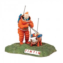 Figurine Moulinsart Tintin - Tintin et Milou cosmonautes (Japon)