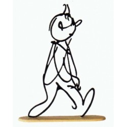 Figurine Moulinsart Tintin - Sculpture Alph'Art 20cm (Beige)