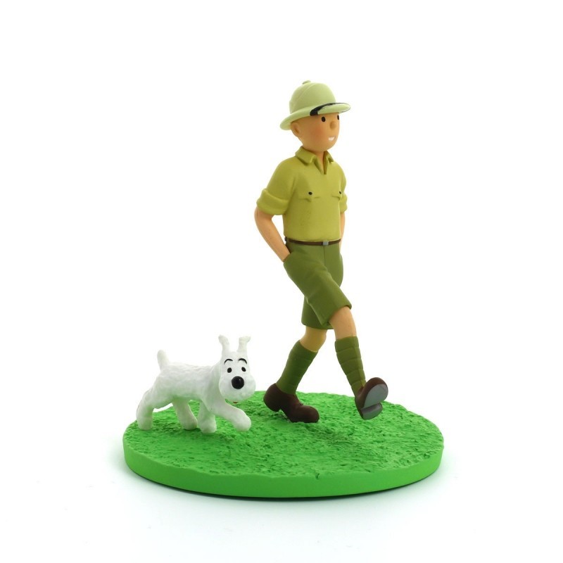 Figurine Moulinsart Tintin - Diorama Tintin explorateur