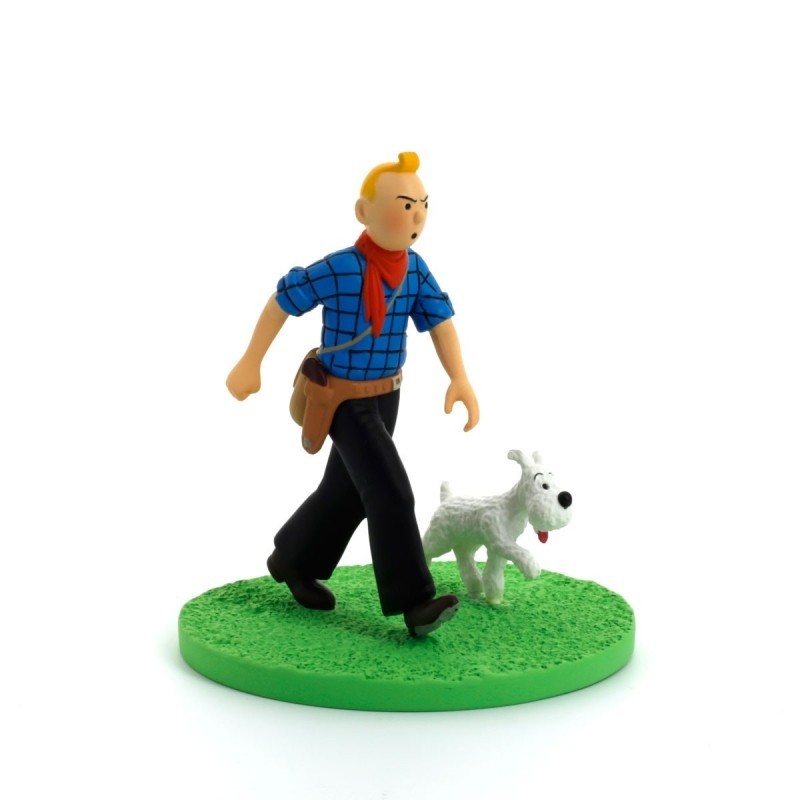 Figurine Moulinsart Tintin - Diorama Tintin cow-boy Figurine Moulinsart Tintin - Diorama Tintin cow-boy
