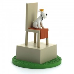 Figurine Moulinsart Tintin - Diorama Milou roi sur le trône