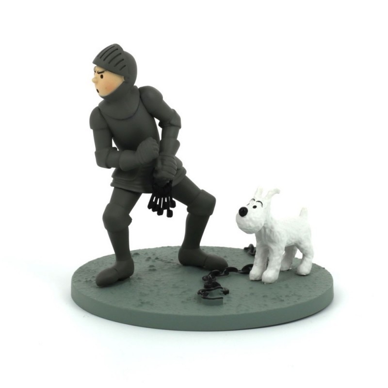 Figurine Moulinsart Tintin - Diorama Tintin en armure Figurine Moulinsart Tintin - Diorama Tintin en armure