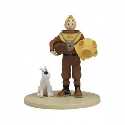 Figurine Moulinsart Tintin - Diorama Tintin scaphandre