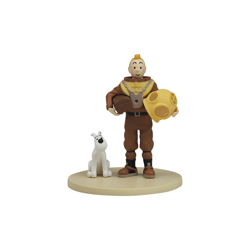 Figurine Moulinsart Tintin - Diorama Tintin scaphandre Figurine Moulinsart Tintin - Diorama Tintin scaphandre