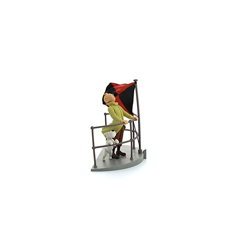 Figurine Moulinsart Tintin - Diorama Tintin sur l'aurore Figurine Moulinsart Tintin - Diorama Tintin sur l'aurore