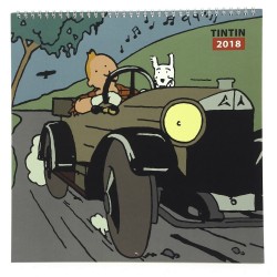 Papeterie Moulinsart Tintin - Calendrier 2018 Grand Format