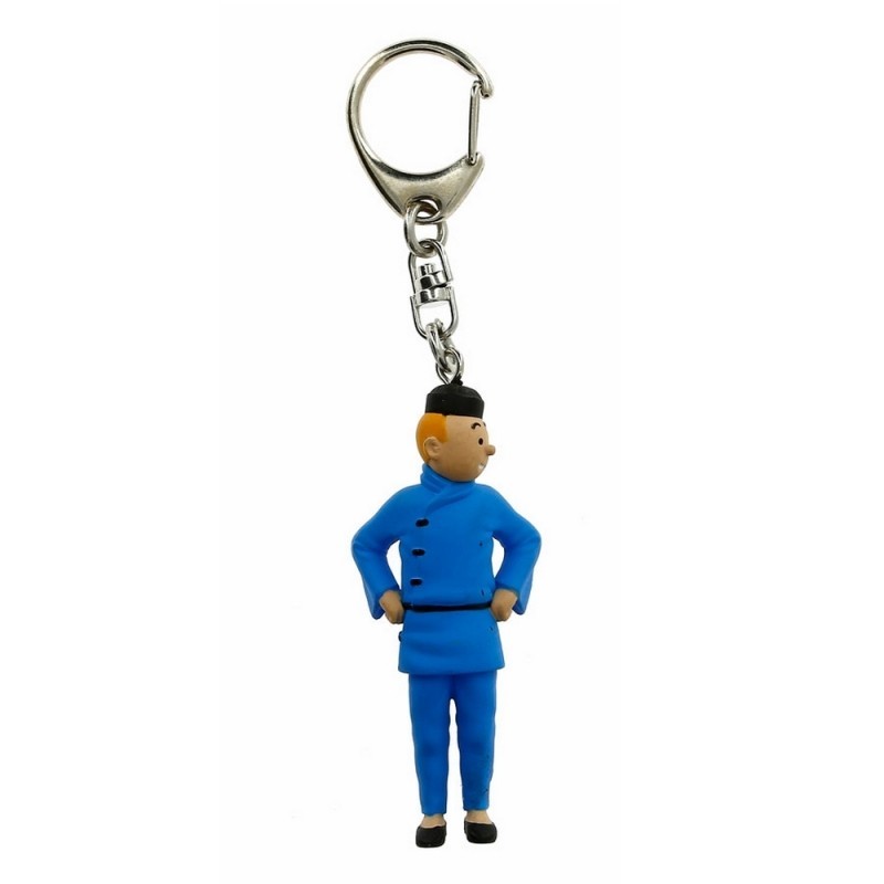 Figurine plastique Tintin - Tintin Lotus 9 cm (Porte-clefs)