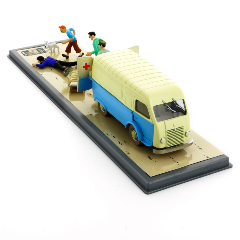Voiture Moulinsart Tintin - Ambulance de la base (Coll. Transport)