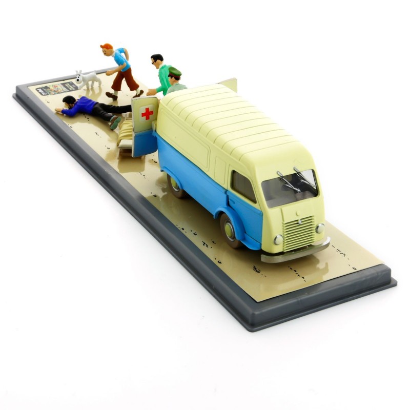 Voiture Moulinsart Tintin - Ambulance de la base (Coll. Transport) Voiture Moulinsart Tintin - Ambulance de la base (Coll. Transport)