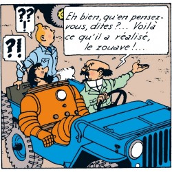Voiture Moulinsart Tintin - Jeep Bleue CJ2A (Coll. Atlas)