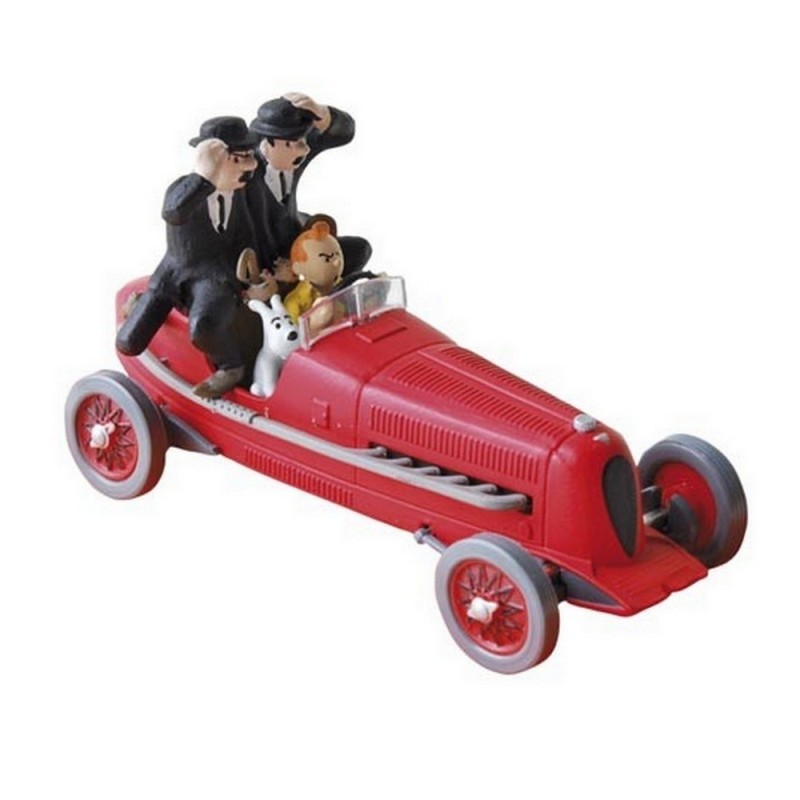 VOITURE TINTIN - LE BOLIDE ROUGE - TINTIN & LES DUPONT(D) - abracadabroc