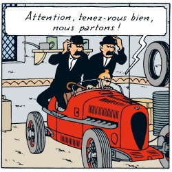 Voiture Moulinsart Tintin - Bolide rouge (Coll. Atlas)