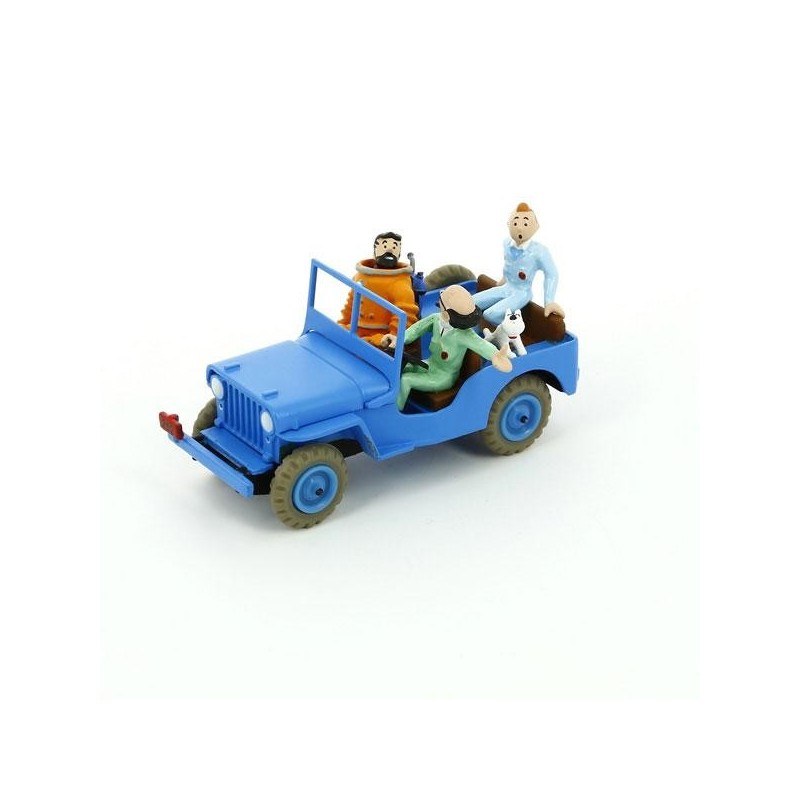 Voiture Moulinsart Tintin - Jeep Bleue CJ2A (Coll. Atlas)