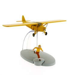 Avion Moulinsart Tintin - Fig 07 Avion orange + Tintin