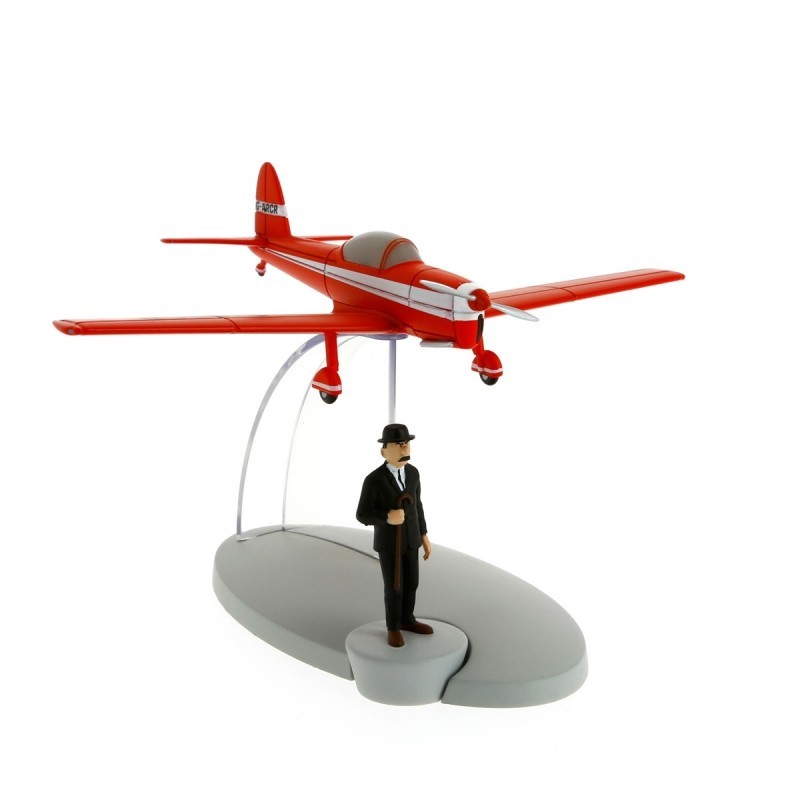 Avion Moulinsart Tintin - Fig 08 Avion rouge + Dupont