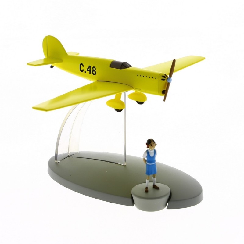 Avion Moulinsart Tintin - Fig 46 Prototype C48 + Zette