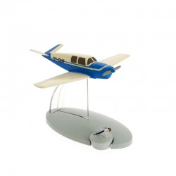 Avion Moulinsart Tintin - Fig 19 Avion bleu des kidnappeurs + Milou