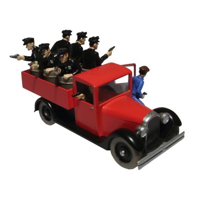 Voiture Moulinsart Tintin - Camion rouge Amérique (Coll. Atlas)