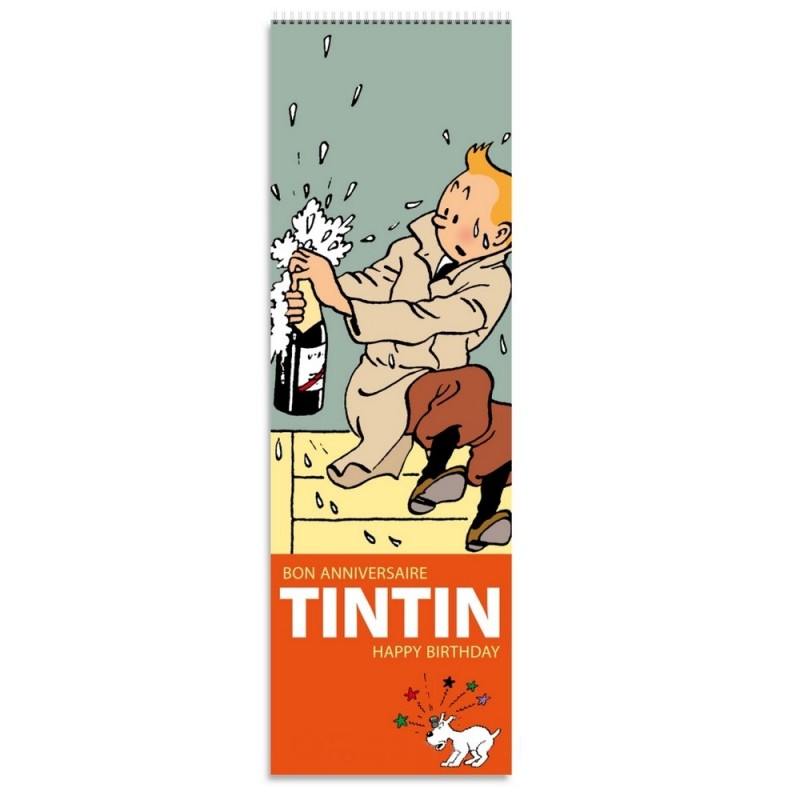 Papeterie Moulinsart Tintin - Calendrier perpétuel des anniversaires Papeterie Moulinsart Tintin - Calendrier perpétuel des anniversaires