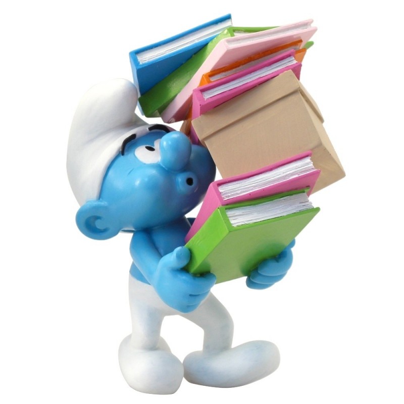 Collectoys Peyo Schtroumpfs - Schtroumpf pile de livres Collectoys Peyo Schtroumpfs - Schtroumpf pile de livres