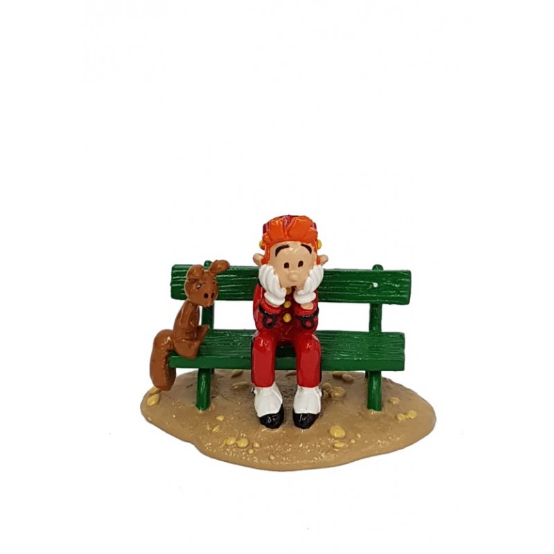 Pixi Franquin Spirou - Spirou et Spip assis sur un banc