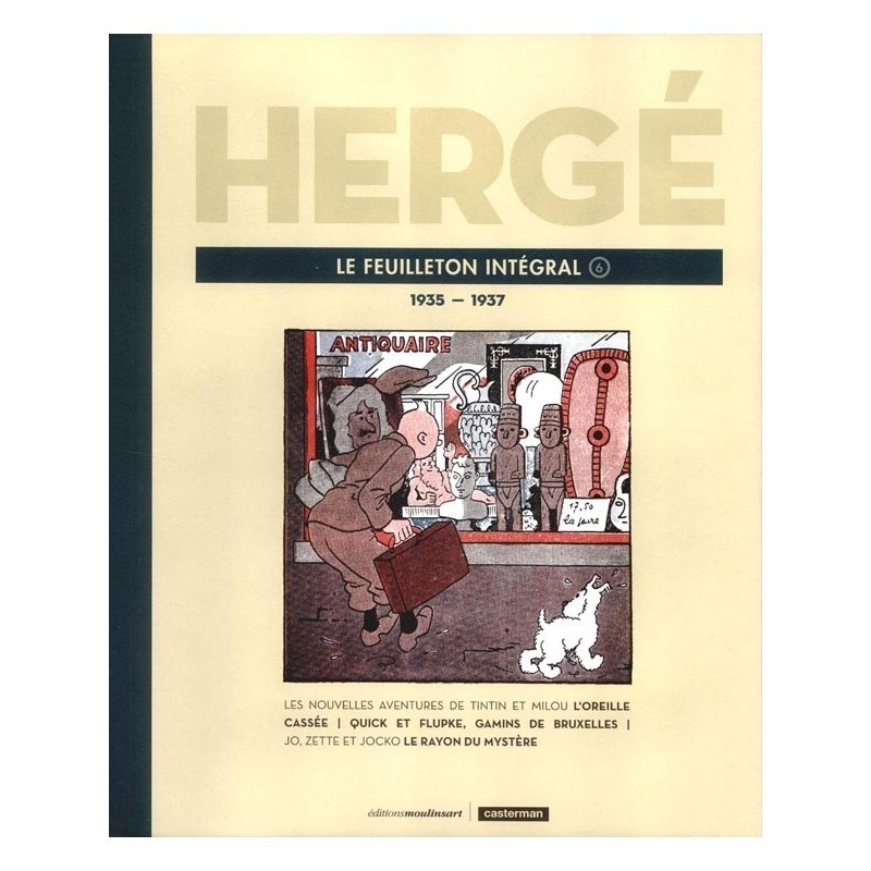 Livre Moulinsart Tintin - Hergé : Le feuilleton intégrale volume 6 1935-1937