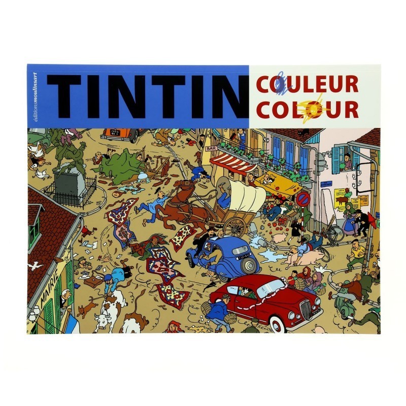 Papeterie Moulinsart Tintin - Livre de coloriages (couverture bleue)