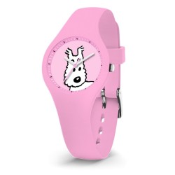 Horlogerie Moulinsart Tintin - Montre Tintin & Co : Sport Skin Milou "XS" (Pink)
