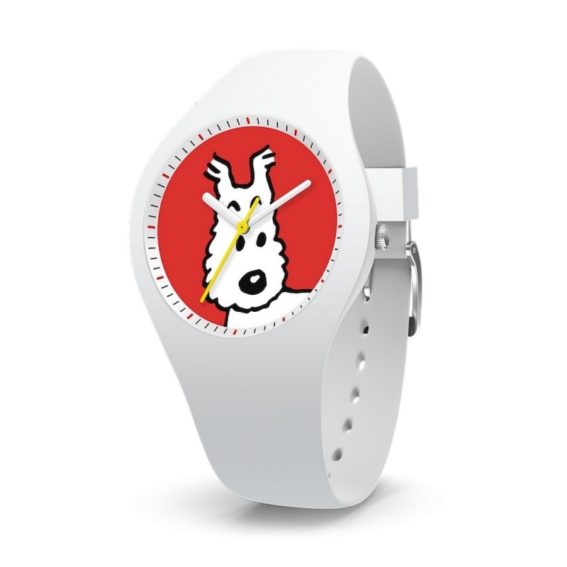Horlogerie Moulinsart Tintin - Montre Tintin & Co : Sport Skin Milou "S" (White) Horlogerie Moulinsart Tintin - Montre Tintin & Co : Sport Skin Milou "S" (White)
