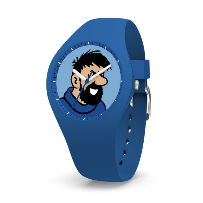 Horlogerie Moulinsart Tintin - Montre Tintin & Co : Sport Skin Haddock "M" (Blue) Horlogerie Moulinsart Tintin - Montre Tintin & Co : Sport Skin Haddock "M" (Blue)